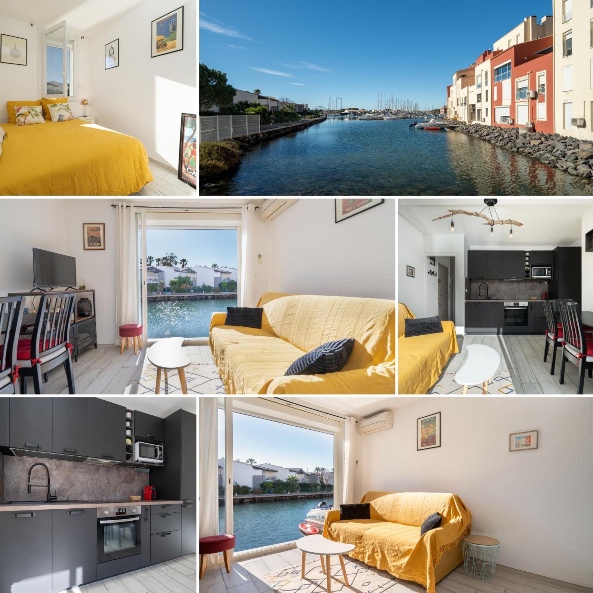 Sejournez les pieds dans l eau appartement classé 2 étoiles Agde Exterior foto